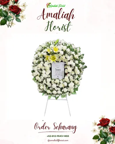 Krans Bunga Duka Cita di Ciwandan